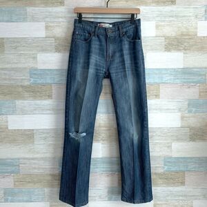 Levis 514 Jeans Slim Straight Distressed Youth Big Boys Size 18 Regular 29